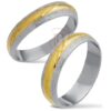 9ct yellow and white gold two colour wedding ring T126RL