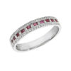 Diamond and Ruby eternity ring 401TH
